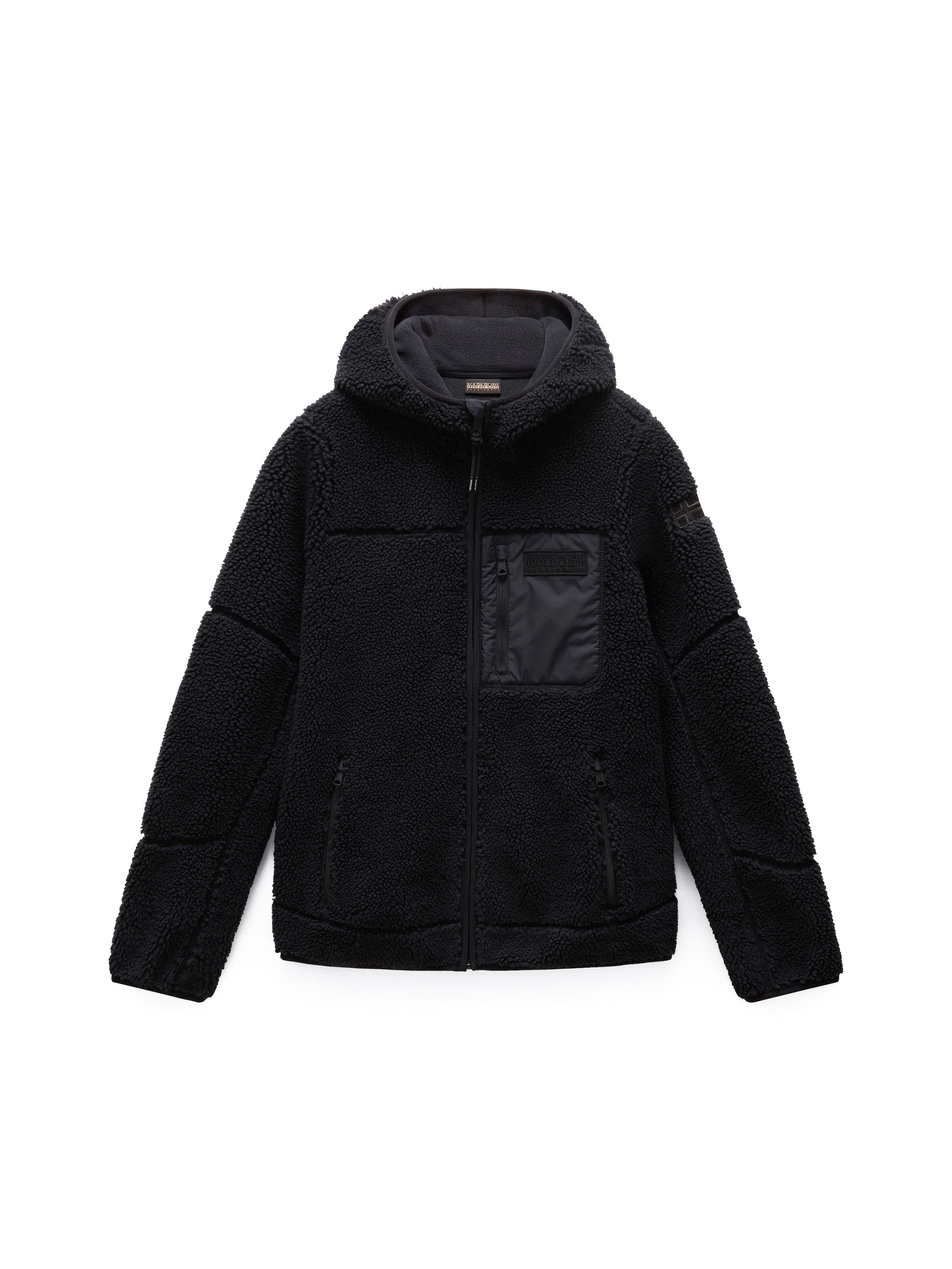 NAPAPIJRI Bluza polarowa 'Yupik' w kolorze czarny: przód