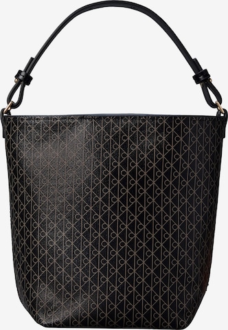 Calvin Klein - Mala de bolsa em preto: frente