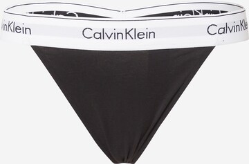 Calvin Klein Underwear Thong in Black: front