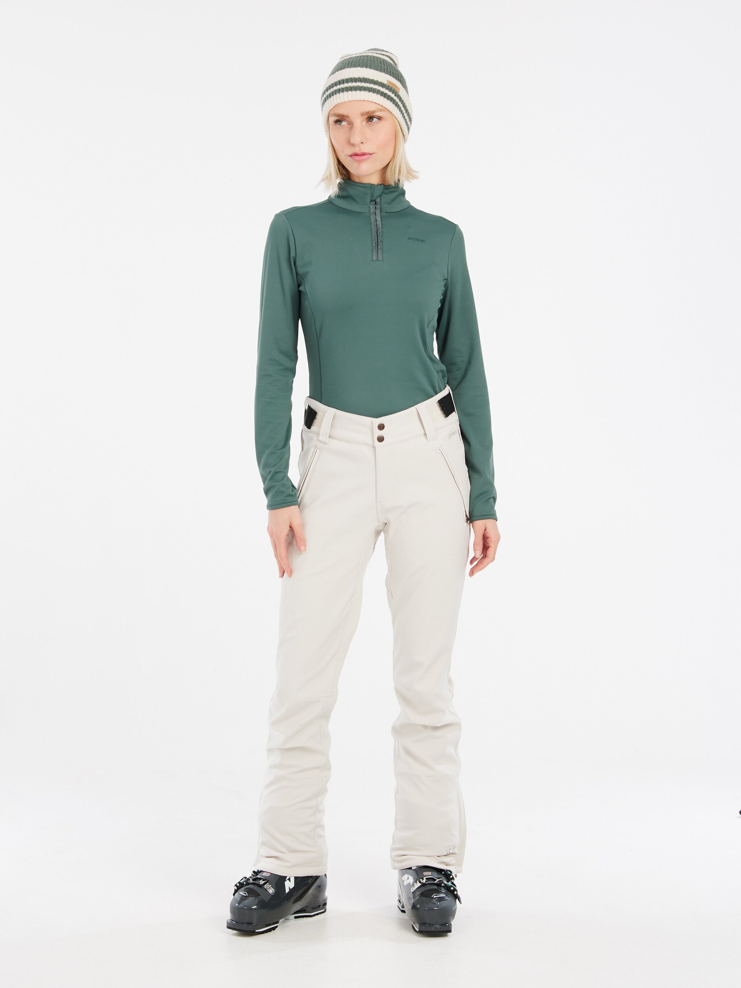 PROTEST Sportief sweatshirt 'REFABRIZ' in Groen