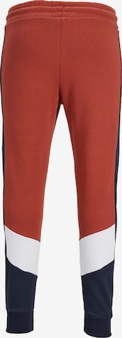 JACK & JONES Tapered Trousers in Red