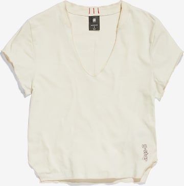 Maglietta di G-Star RAW in beige: frontale