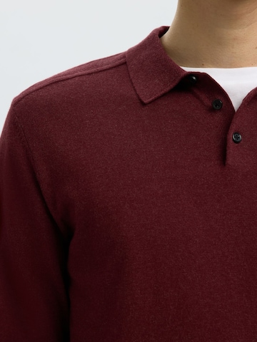 Pull-over 'Berg' SELECTED en rouge