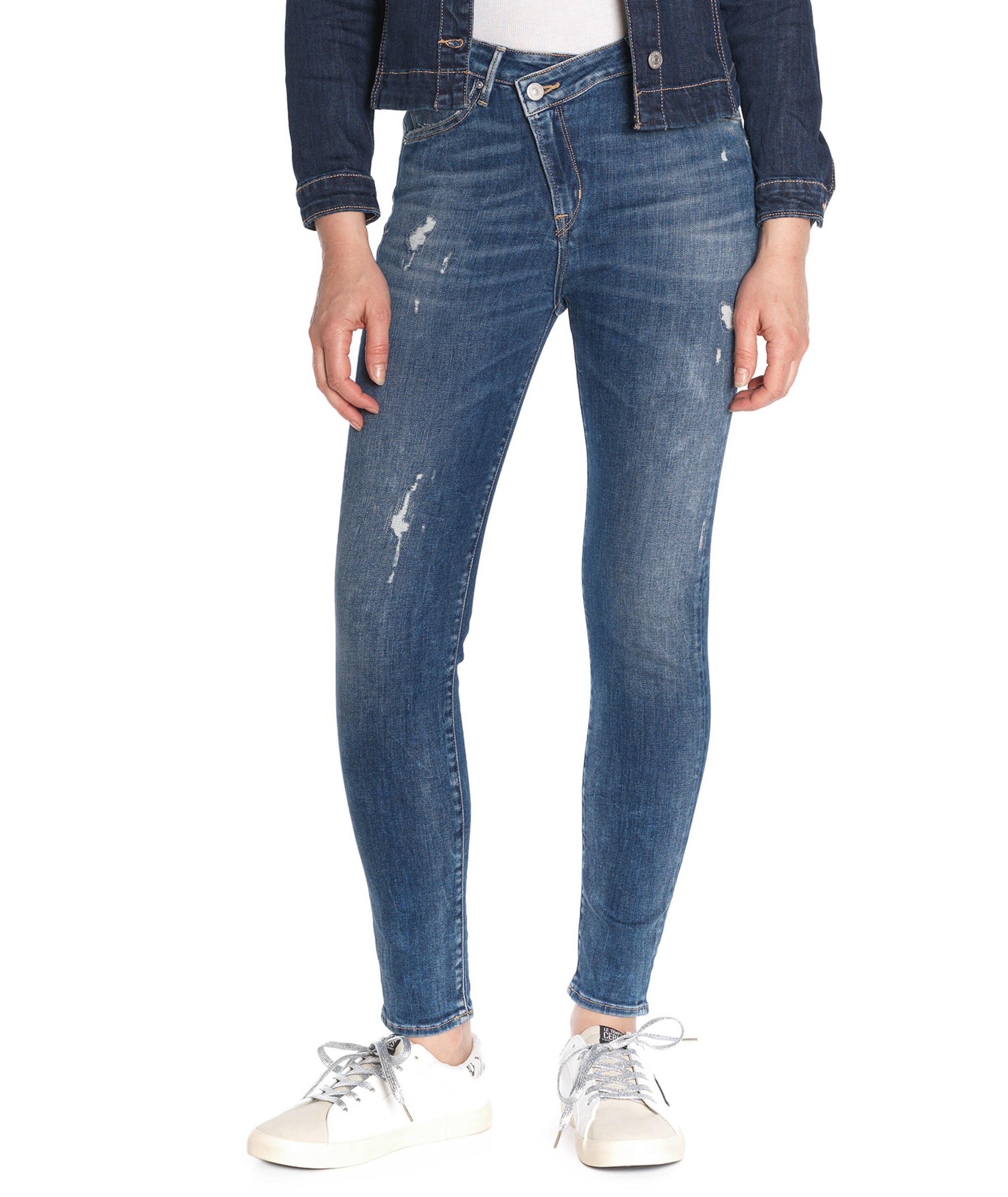 Le Temps Des Cerises Skinny Jeans 'Powerhic' in Blau: Vorderseite