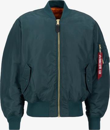 ALPHA INDUSTRIES Übergangsjacke 'MA-1' in Grün: Vorderseite