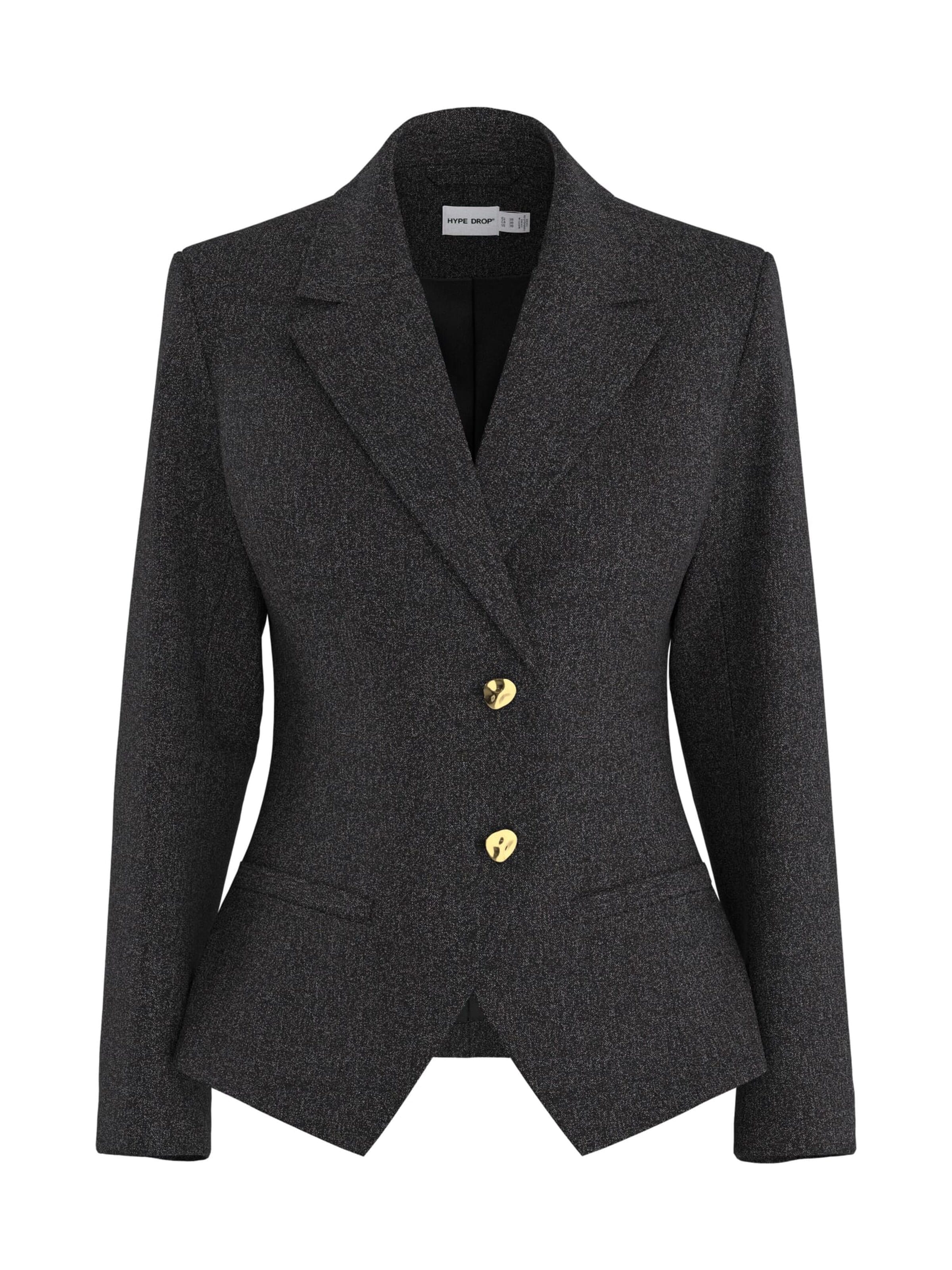 HYPEDROP Blazer 'Tiffany' in Black: front