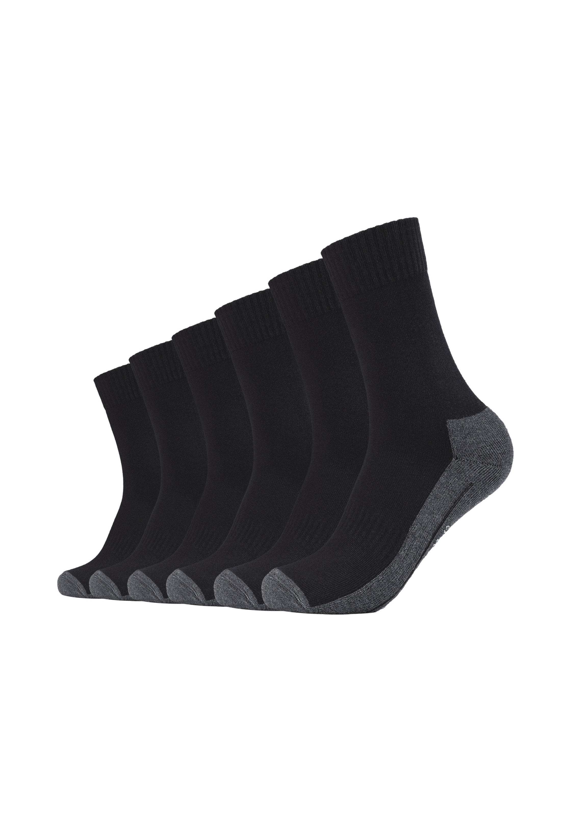 camano Socken in Schwarz: Vorderseite