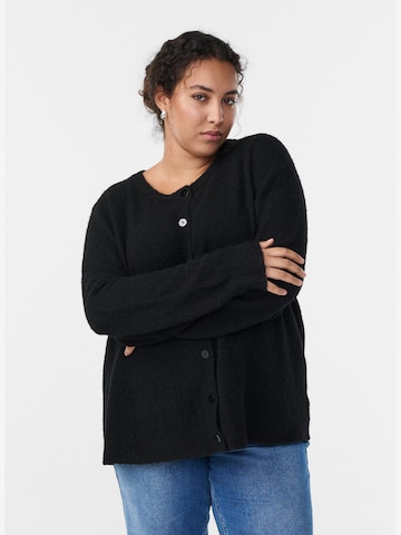 ZizziKardigan 'MVIDA' - crna boja: prednji dio