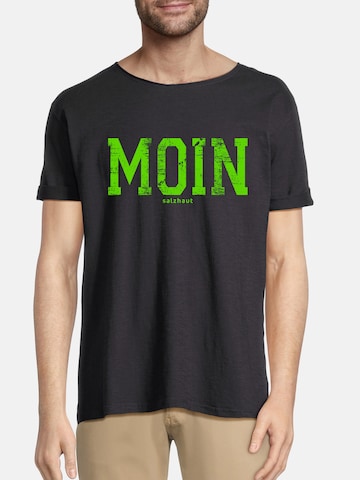 salzhaut Shirt 'Kimm-Moin' in Black