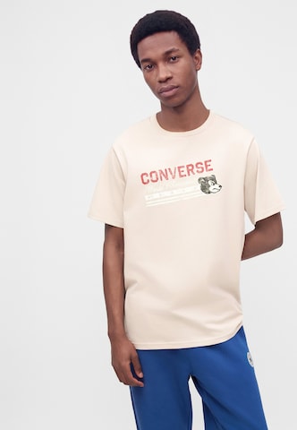 CONVERSE Μπλουζάκι 'FIGHTING BEAR' σε μπεζ