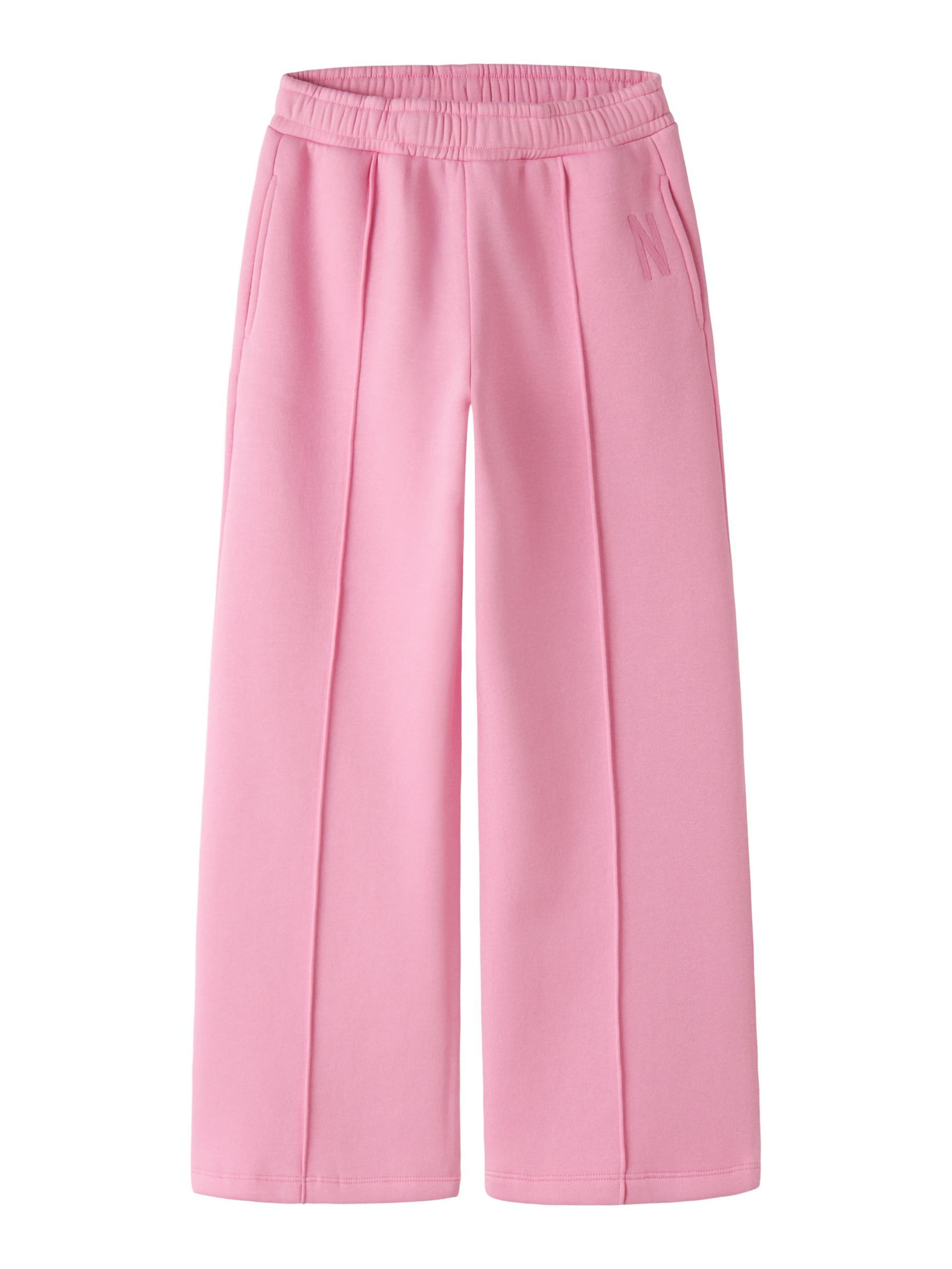 NAME IT - Pierna ancha Pantalón en rosa