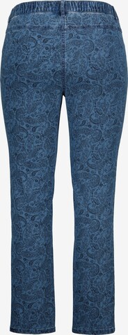 Ulla Popken Slimfit Jeggings 'Sienna' in Blauw