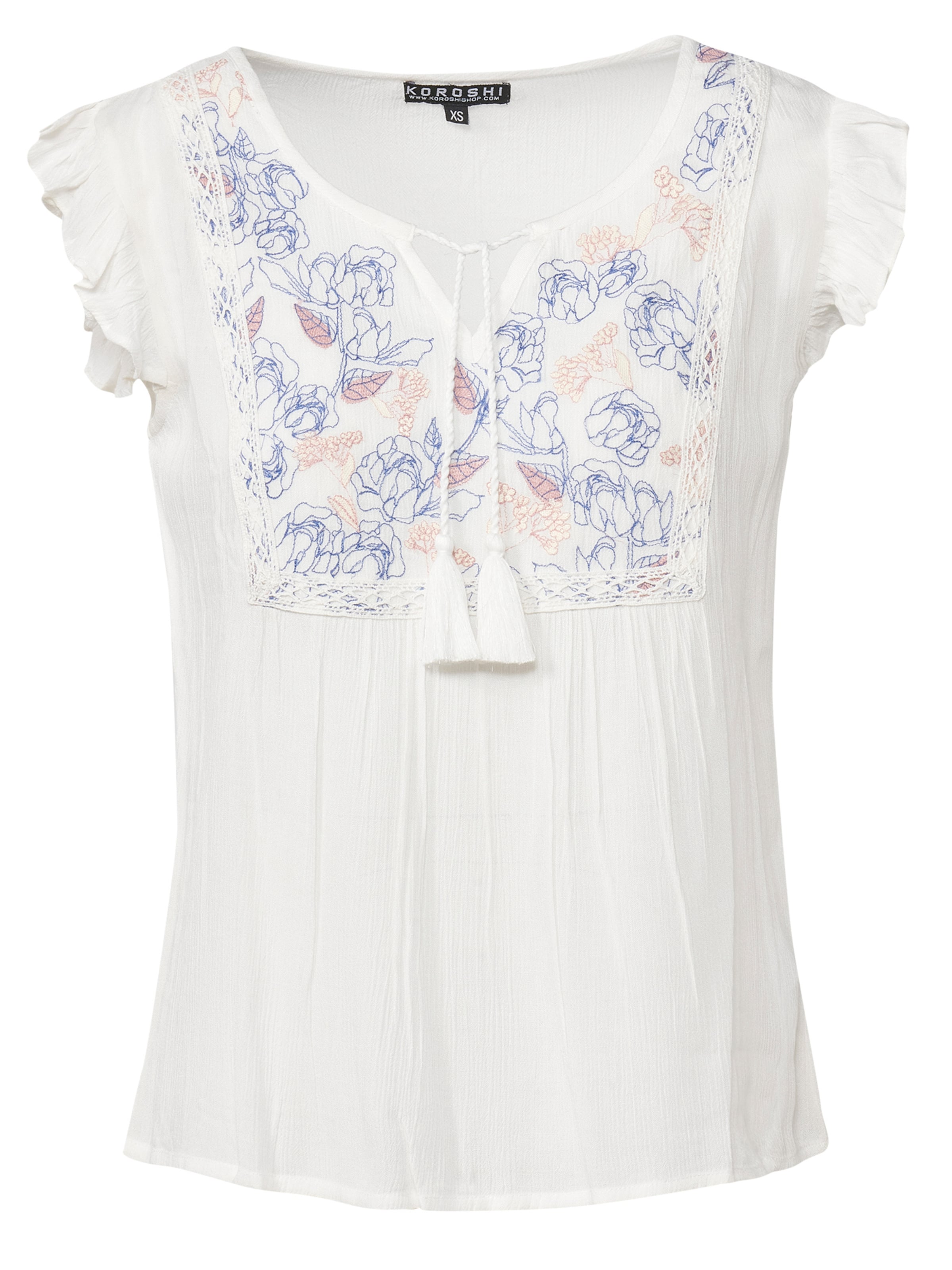 KOROSHI Blus i vit: framsida