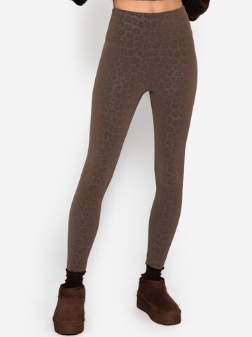SASSYCLASSY Skinny Pants in Brown