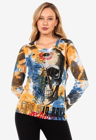 Sweat-shirt CIPO & BAXX en mélange de couleurs : devant