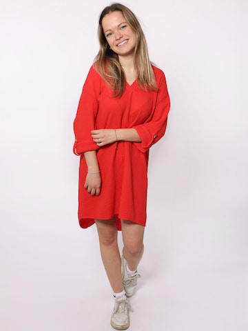 Zwillingsherz Tunic 'Amelie' in Red: front
