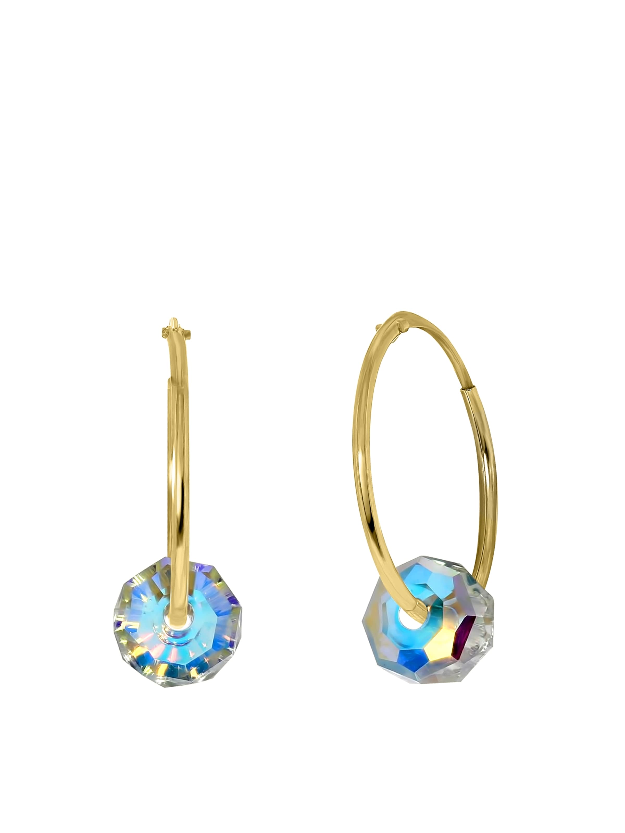 Lucardi Oorbellen 'Klassisch' in Goud: voorkant