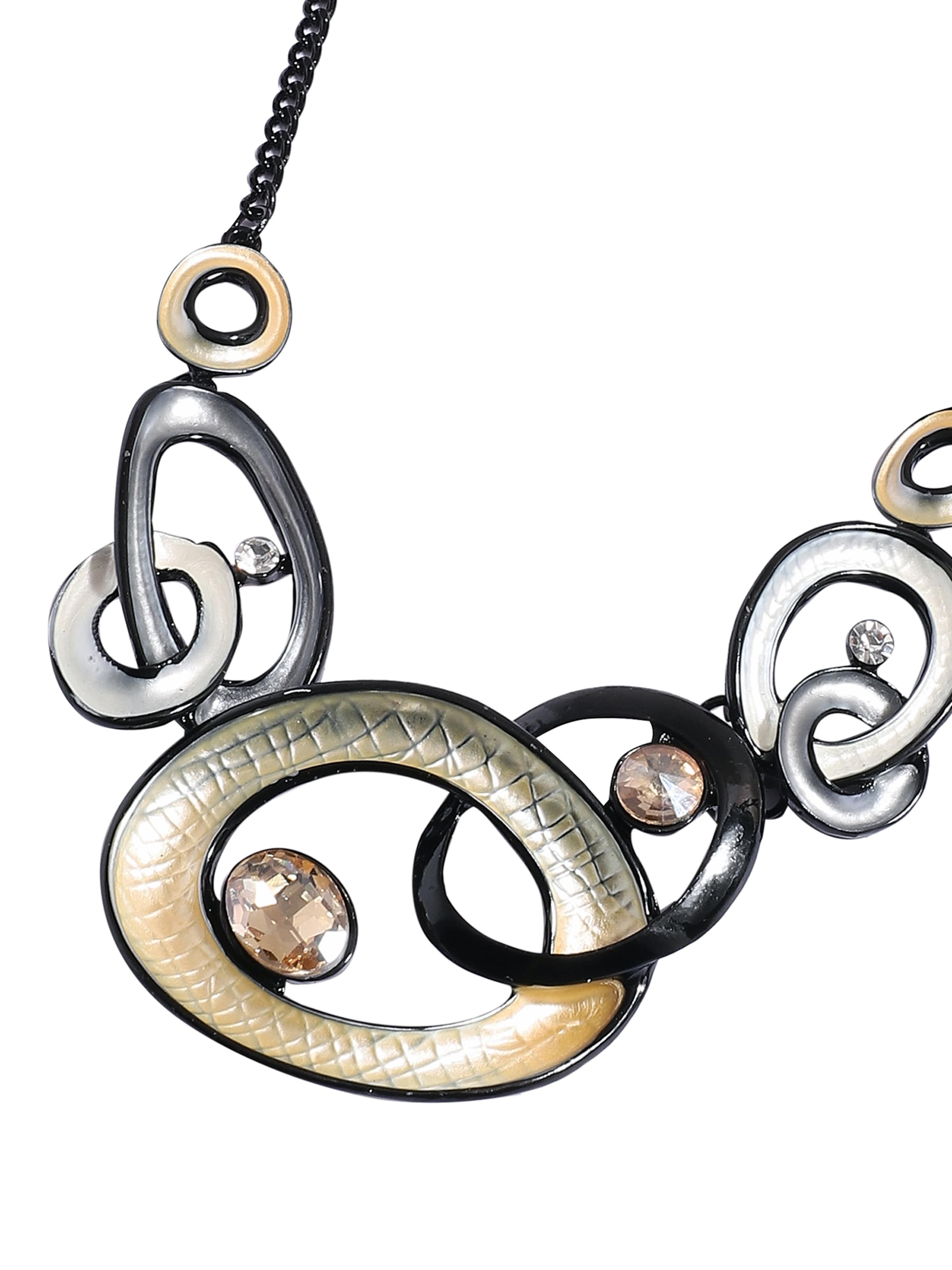 SOHI Комплект украшений 'Raniya' в Серебристый