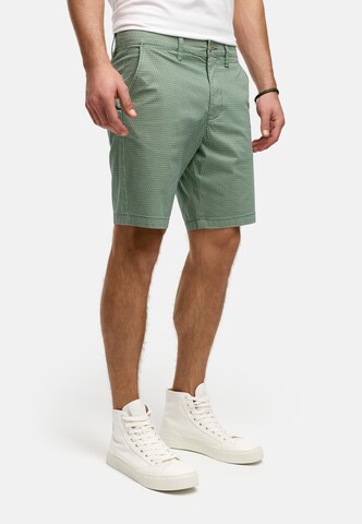 Regular Pantalon chino 'Lubin' INDICODE JEANS en vert