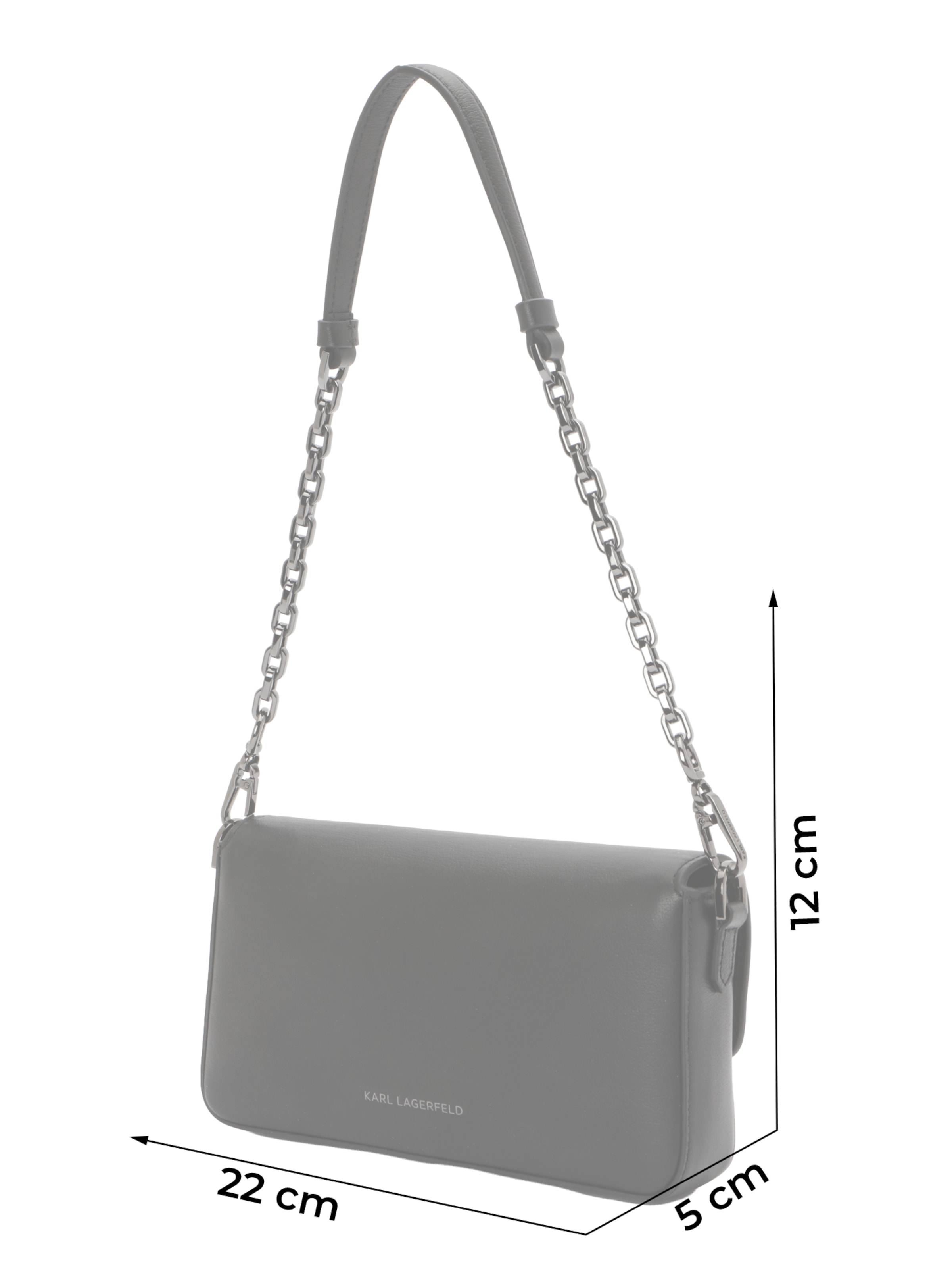 Karl Lagerfeld Shoulder Bag 'K/SIGNATURE 2.0' in Black