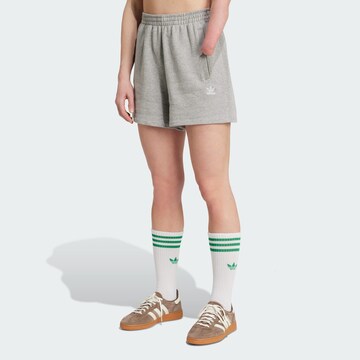 ADIDAS ORIGINALS Loose fit Trousers 'Essentials' in Grey: front