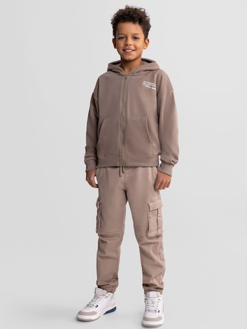 MINOTI Sweatjacke in Braun: Vorderseite