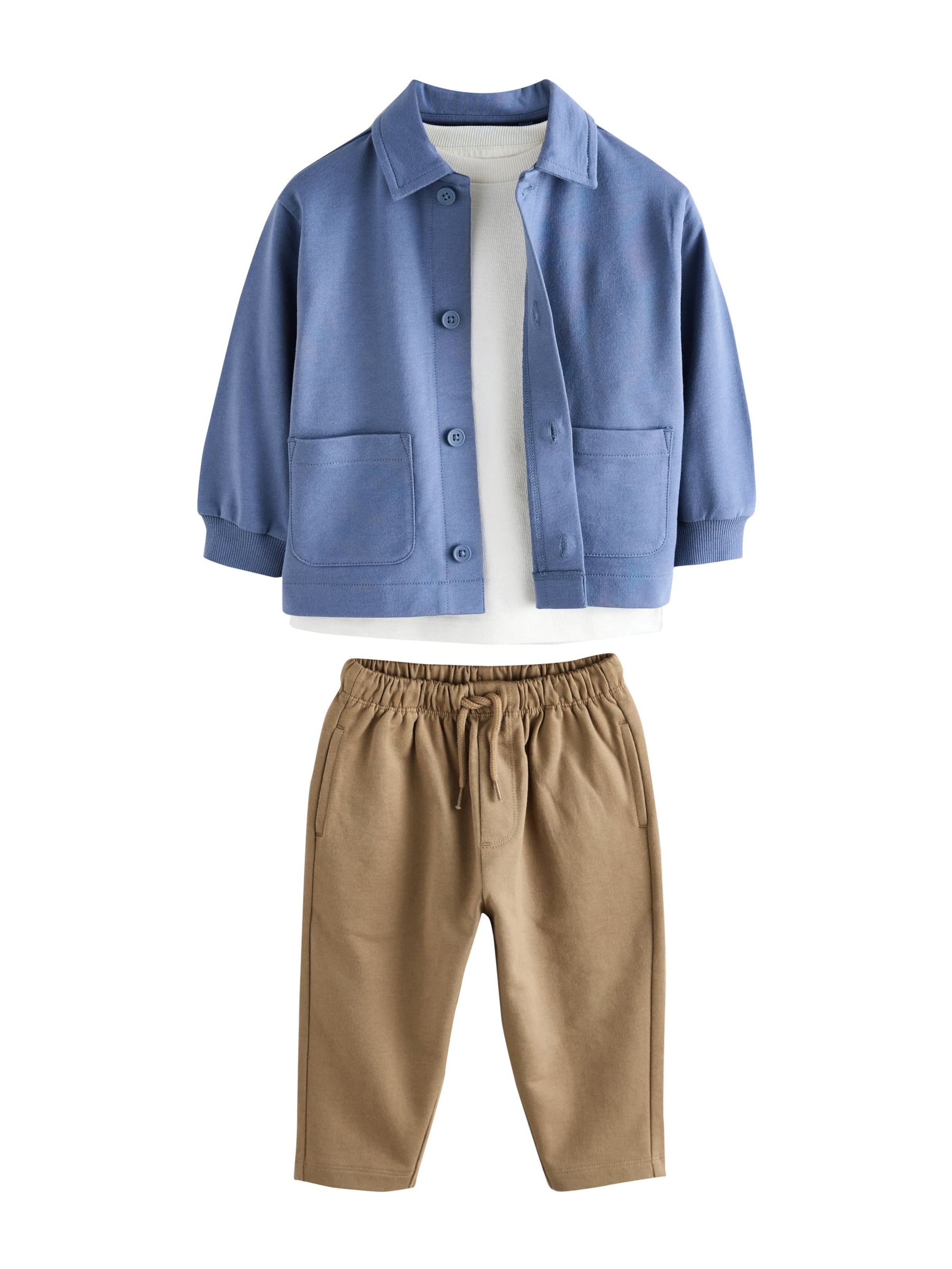 Next Komplet | modra barva: sprednja stran