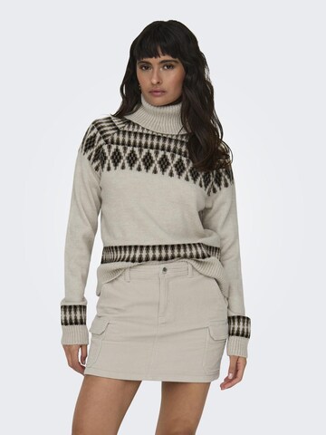 ONLY Sweater 'Mathilda' in Beige: front