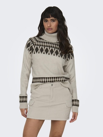 ONLY - Jersey 'Mathilda' en beige: frente