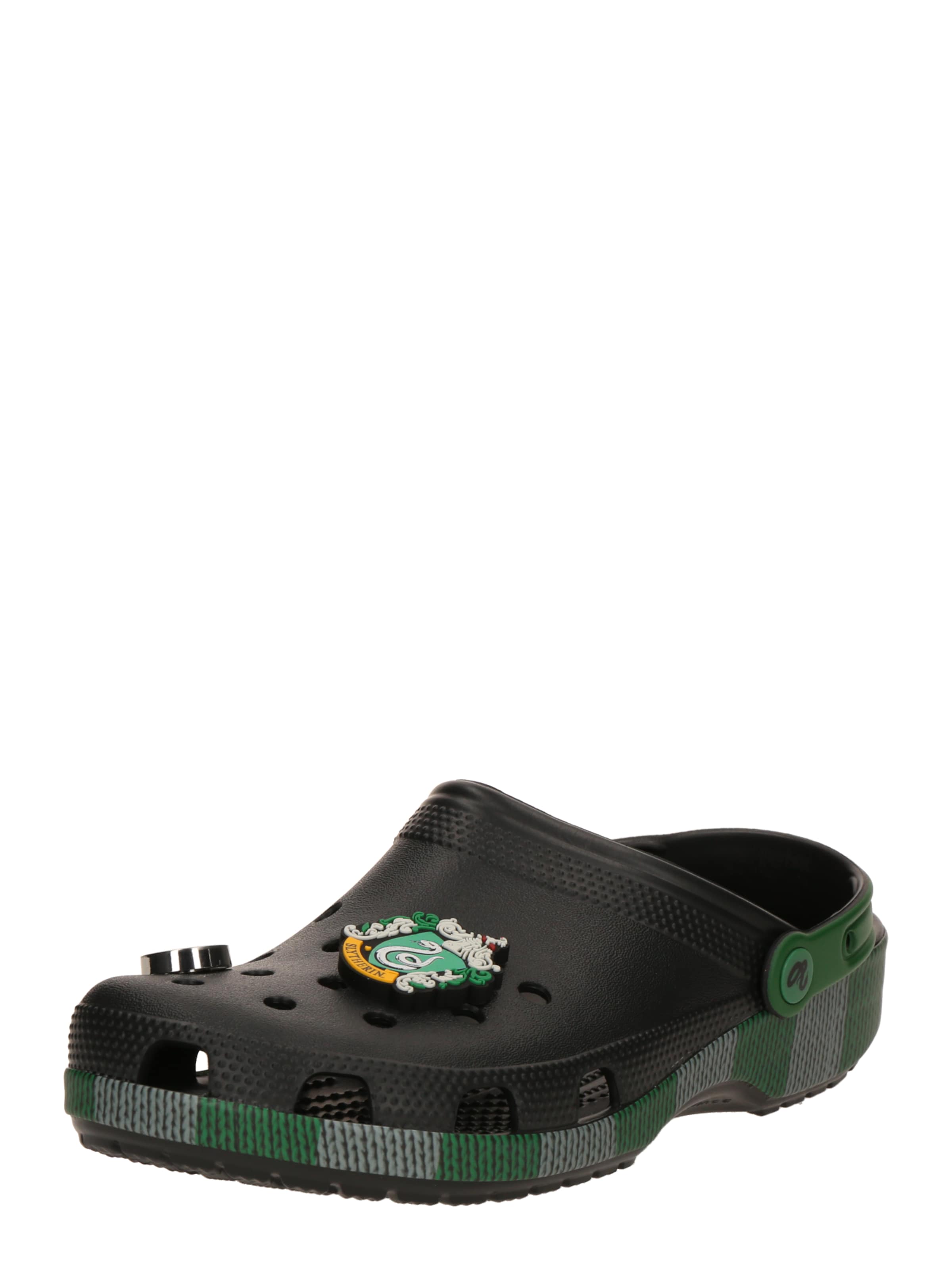 Clogs 'Slytherin Classic' di Crocs in nero: frontale