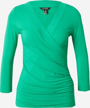 Lauren Ralph Lauren - Camisa 'ALAYJA' em verde: frente