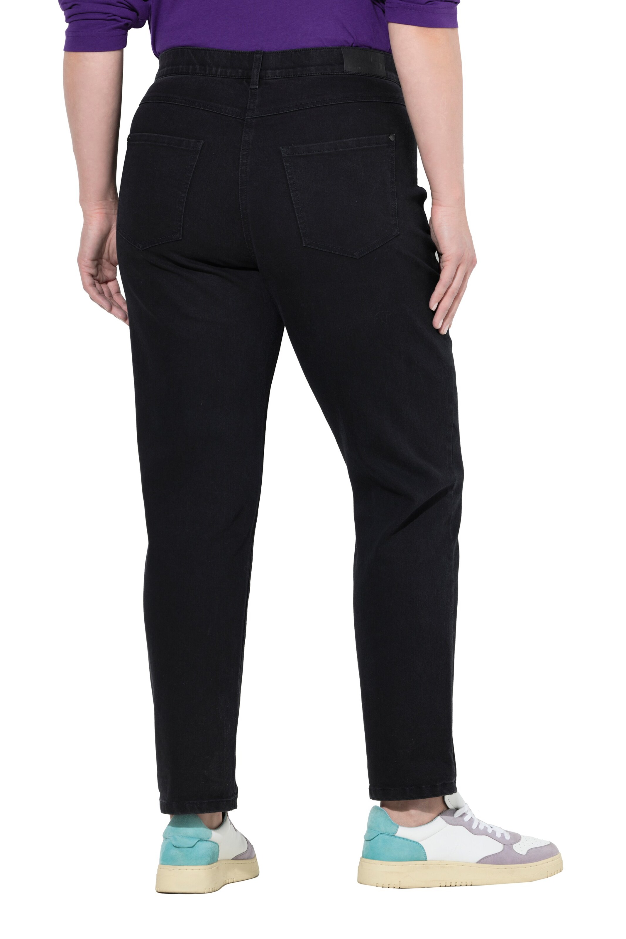 Ulla Popken Regular Jeans in Zwart