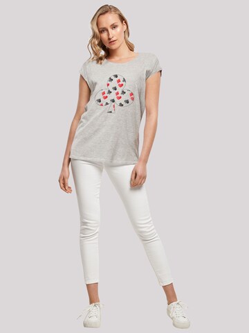 T-shirt 'Kreuz Herz Karo Pik Poker' F4NT4STIC en gris