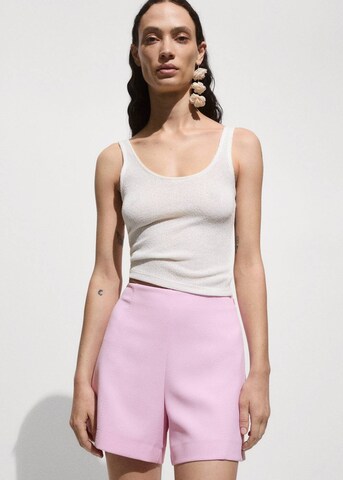 MANGO Regular Broek 'Lilo' in Roze