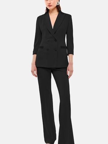 IMPERIAL Flared Broek 'IMPERIAL PANTALONE A ZAMPA' in Zwart: voorkant