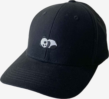 Mikon Cap 'Panda' in Black: front