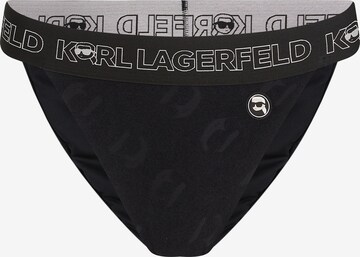 Bas de bikini ' Ikonik' Karl Lagerfeld en noir : devant