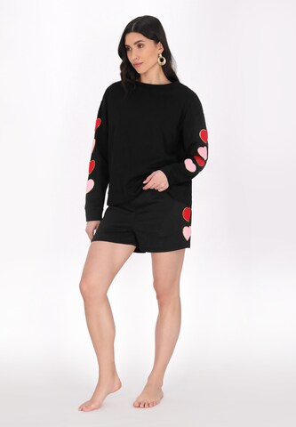 faina - Sweatshirt 'Home' em preto