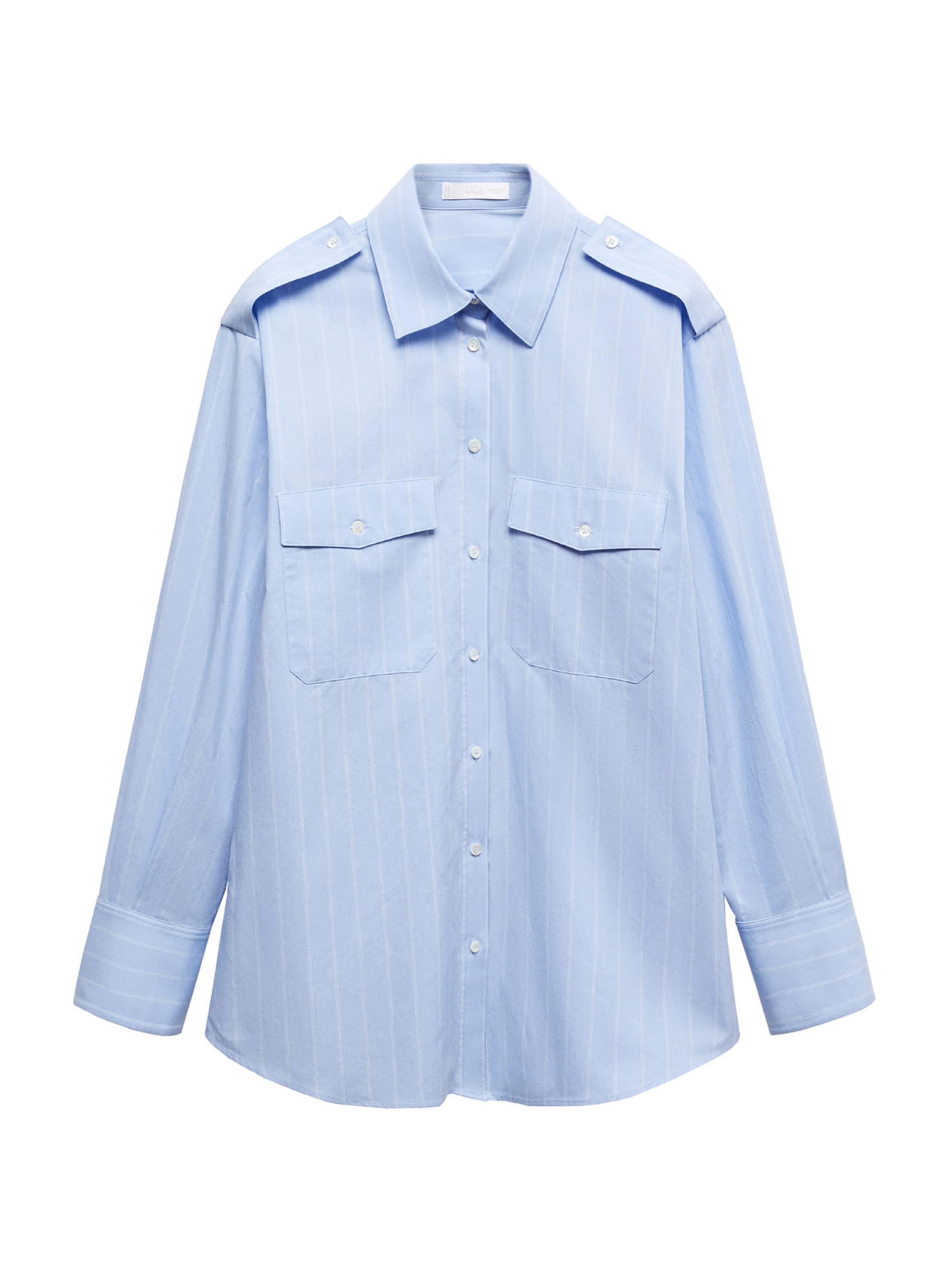 Chemisier 'Mateos' MANGO en bleu : devant