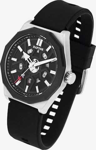 Raptor Analog Watch 'Karlo, Datumsanzeige' in Black: front