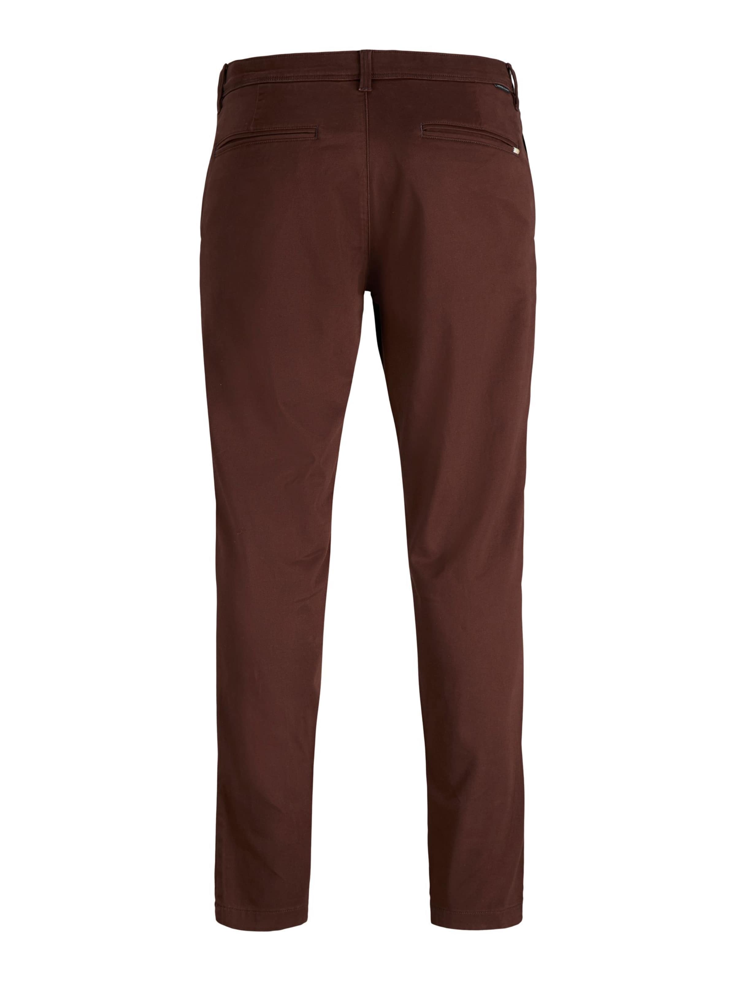 Coupe slim Pantalon chino 'JJIMarco JJBowie' JACK & JONES en marron