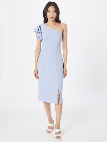 Chi Chi London Cocktail Dress in Blue: front