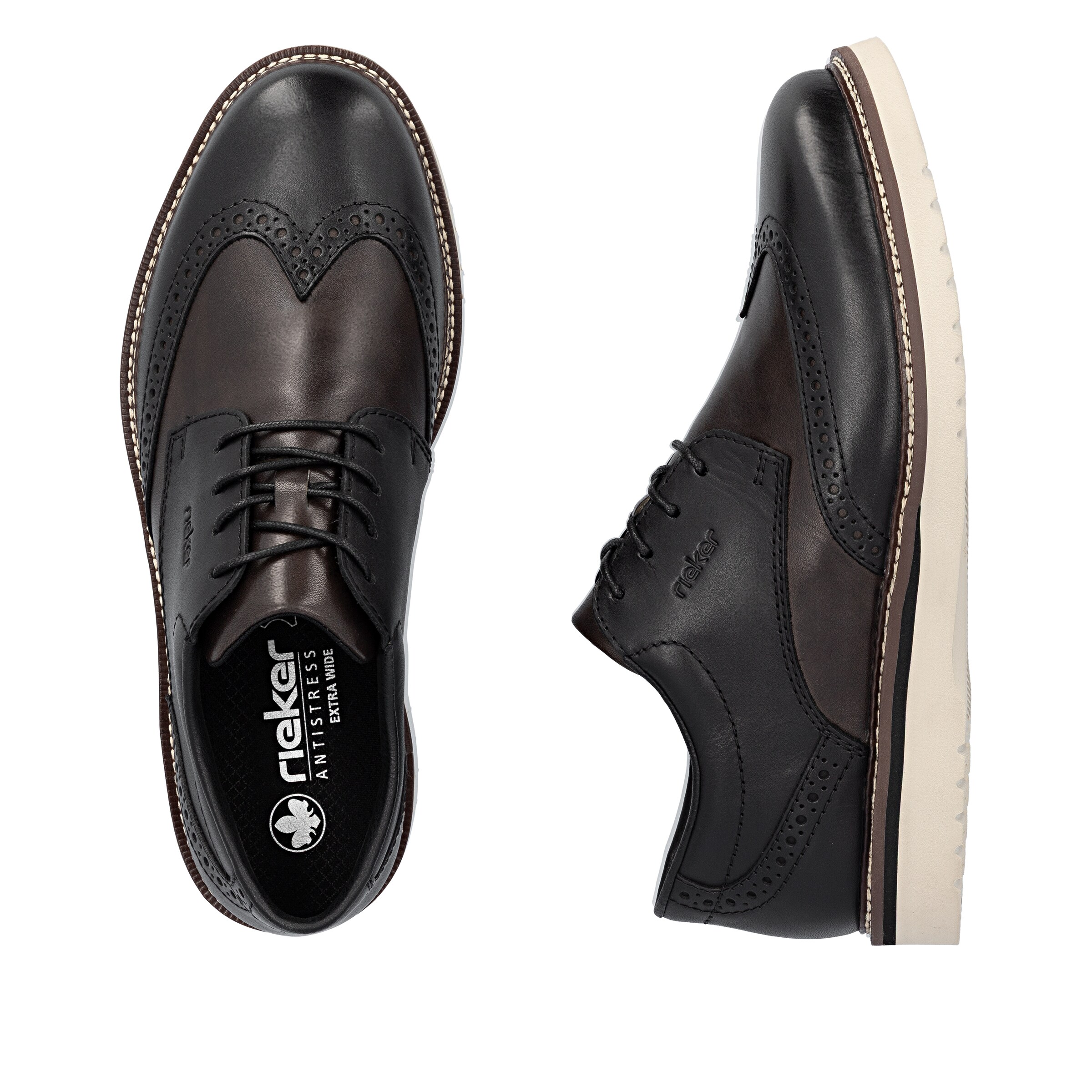 Rieker Schnürschuh in Schwarz