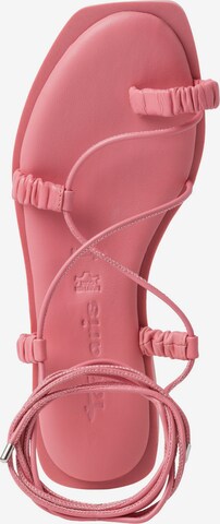 TAMARIS T-bar sandals in Pink