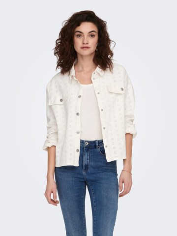 Veste mi-saison 'Uma-Terese' ONLY en blanc : devant