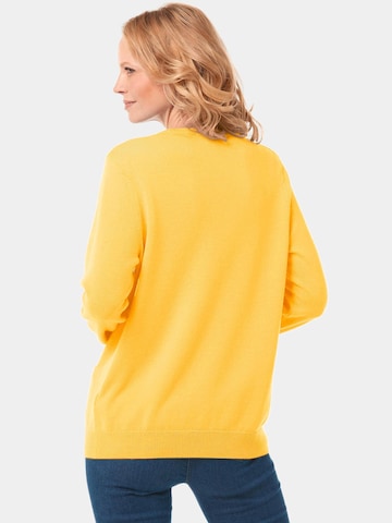 Goldner Strickjacke in Gelb