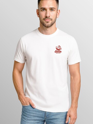 Neverless Shirt 'Santa Clause' in White