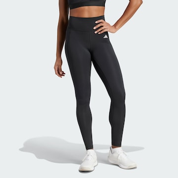 ADIDAS PERFORMANCE Skinny Sportbroek in Zwart: voorkant