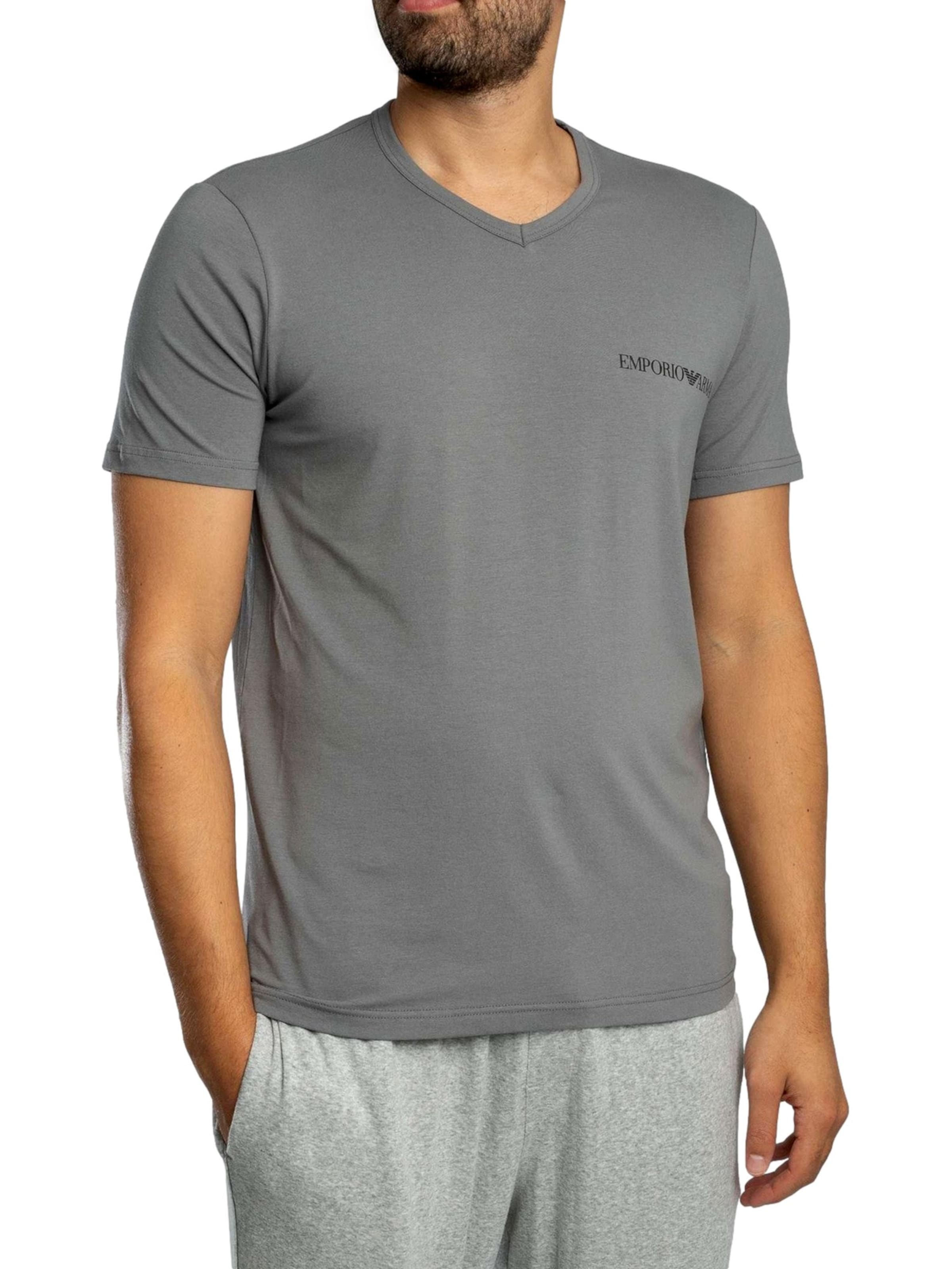 T-Shirt Emporio Armani en bleu : devant