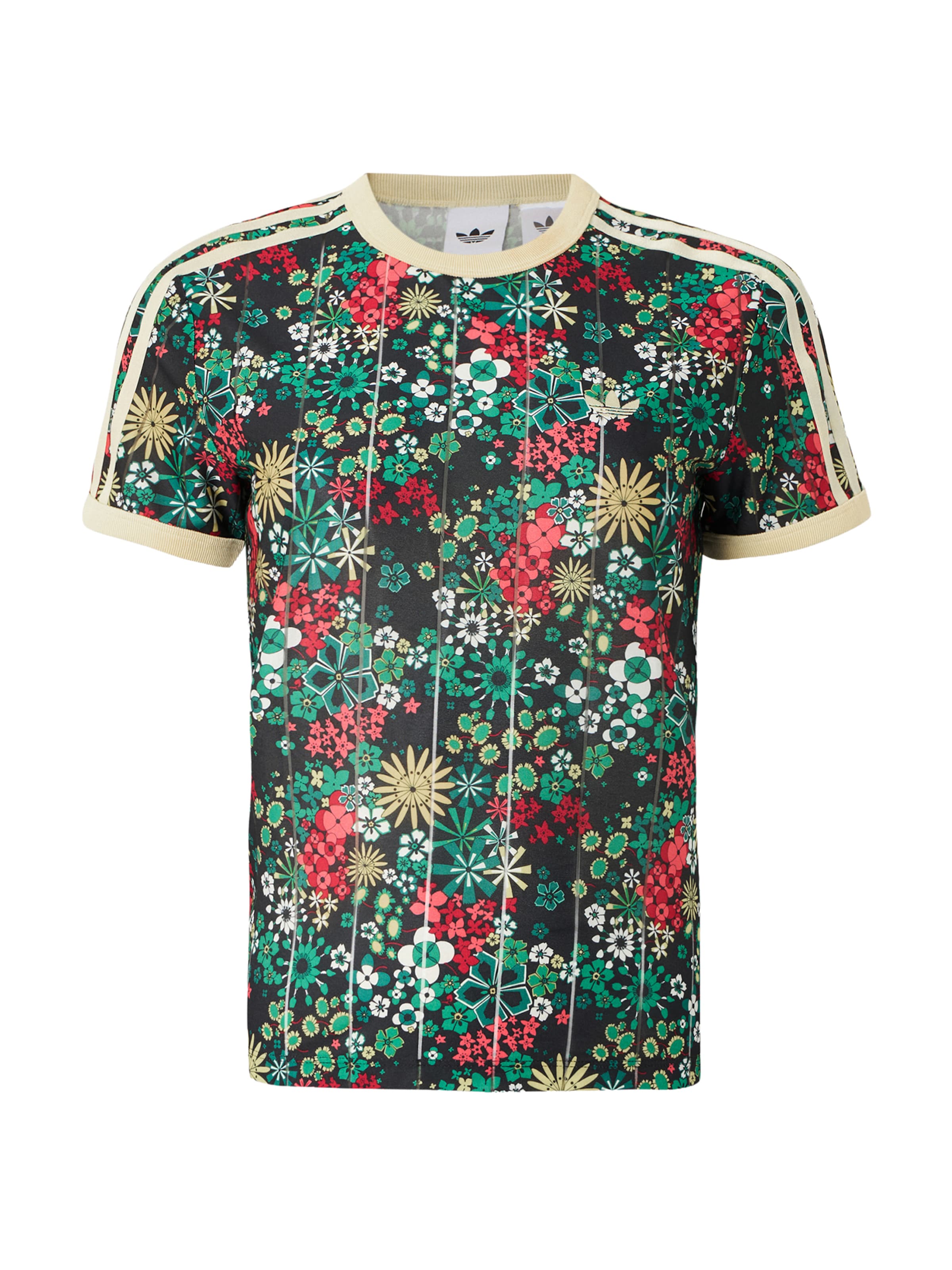 Maglietta 'Adidas Originals x Liberty London' di ADIDAS ORIGINALS in nero: frontale